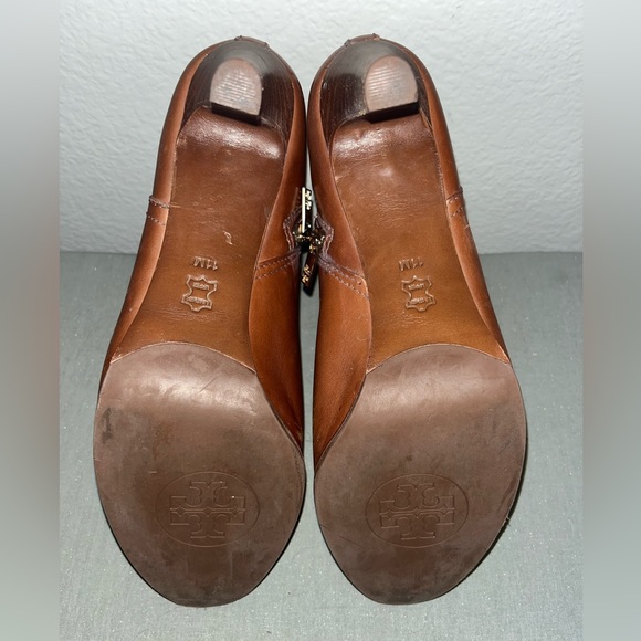 Tory Burch Brown Leather Booties - Picture 6 of 7